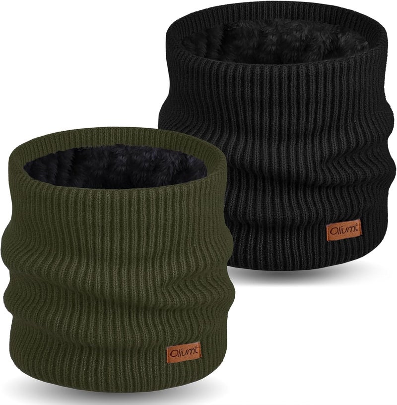 Oliumt Neck Warmer for men,Winter Neck Gaiters Face Scarf Women Windproof Warm Fleece Scarves Gaiter for Cold Weather - Image 1